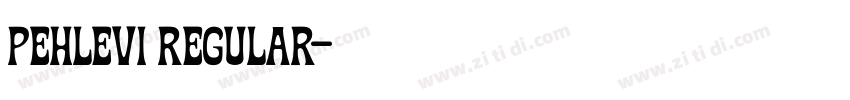 Pehlevi Regular字体转换 Pehlevi Regular字体转换